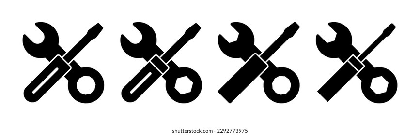 Repair tools icon vector illustration. tool sign and symbol. setting icon. Wrench and screwdriver. Service