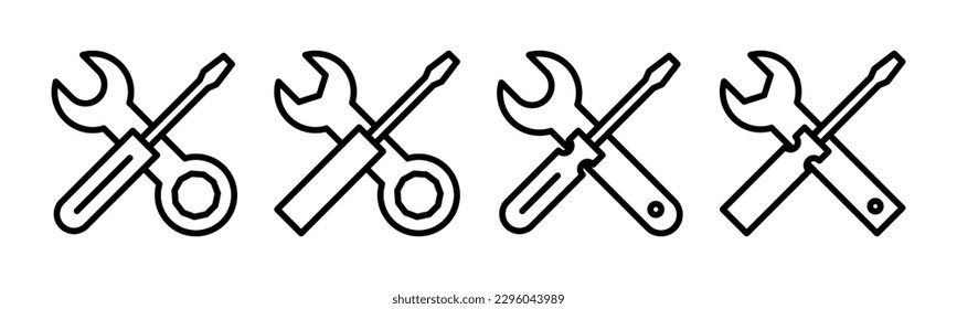 Repair tools icon vector illustration. tool sign and symbol. setting icon. Wrench and screwdriver. Service