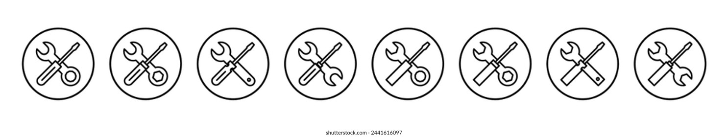 Repair tools icon vector illustration. tool sign and symbol. setting icon. Wrench and screwdriver. Service