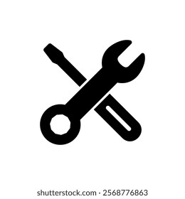 Repair tools icon vector illustration. tool sign and symbol. setting icon. Wrench and screwdriver. Service