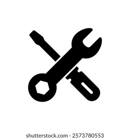 Repair tools icon vector illustration. tool sign and symbol. setting icon. Wrench and screwdriver. Service