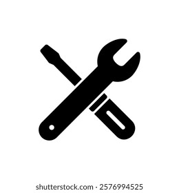 Repair tools icon vector illustration. tool sign and symbol. setting icon. Wrench and screwdriver. Service