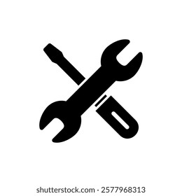 Repair tools icon vector illustration. tool sign and symbol. setting icon. Wrench and screwdriver. Service