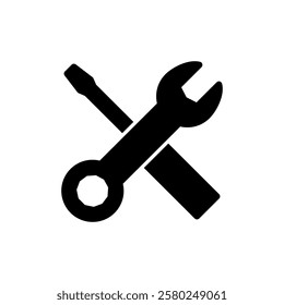 Repair tools icon vector illustration. tool sign and symbol. setting icon. Wrench and screwdriver. Service