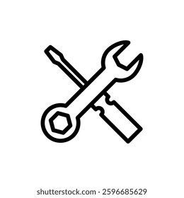 Repair tools icon vector illustration. tool sign and symbol. setting icon. Wrench and screwdriver. Service
