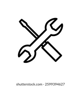 Repair tools icon vector illustration. tool sign and symbol. setting icon. Wrench and screwdriver. Service