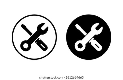 Repair tools icon vector illustration. tool sign and symbol. setting icon. Wrench and screwdriver. Service