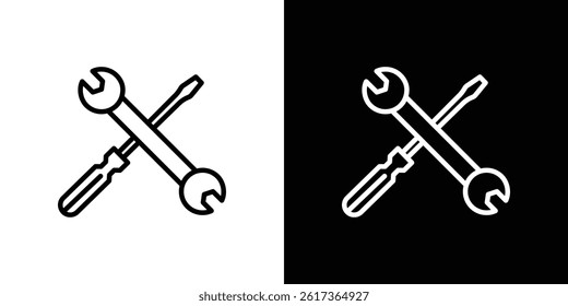 Repair tools icon. vector illustration, pictogram isolated. editable