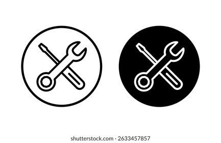 Repair tools icon vector illustration. tool sign and symbol. setting icon. Wrench and screwdriver. Service