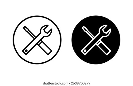 Repair tools icon vector illustration. tool sign and symbol. setting icon. Wrench and screwdriver. Service