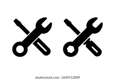 Repair tools icon vector illustration. tool sign and symbol. setting icon. Wrench and screwdriver. Service