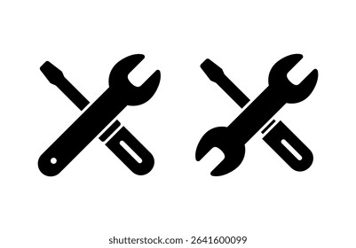 Repair tools icon vector illustration. tool sign and symbol. setting icon. Wrench and screwdriver. Service
