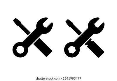 Repair tools icon vector illustration. tool sign and symbol. setting icon. Wrench and screwdriver. Service