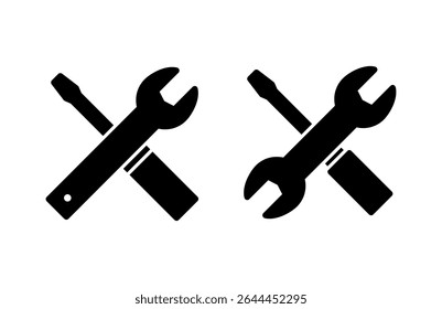 Repair tools icon vector illustration. tool sign and symbol. setting icon. Wrench and screwdriver. Service