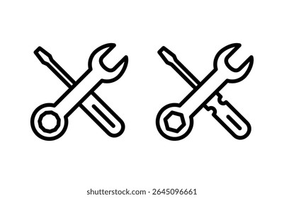 Repair tools icon vector illustration. tool sign and symbol. setting icon. Wrench and screwdriver. Service