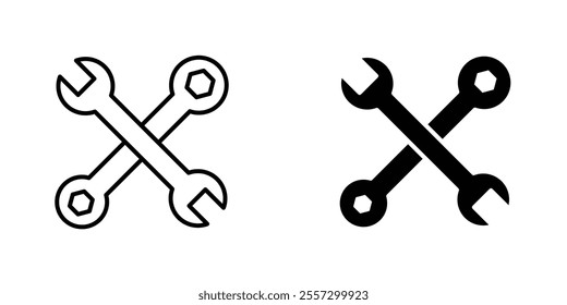 Repair tools Icon vector. liner and flat style icons set.