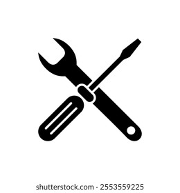 Repair tools icon vector. tool sign and symbol. setting icon. Wrench and screwdriver. Service