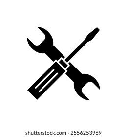 Repair tools icon vector. tool sign and symbol. setting icon. Wrench and screwdriver. Service