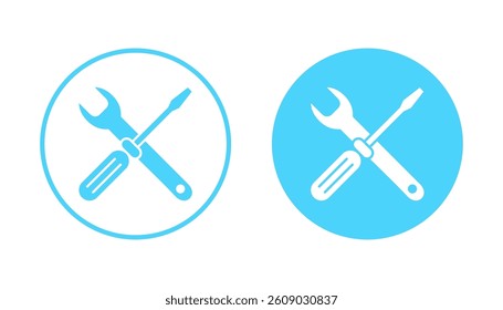 Repair tools icon vector. tool sign and symbol. setting icon. Wrench and screwdriver. Service