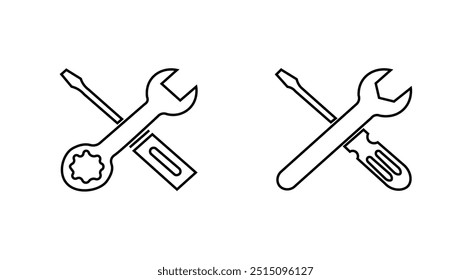 Vector de icono de herramientas de reparación para Web y App móvil.