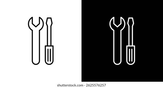 Repair tools icon vector for web and mobile app. Symbol isolated.