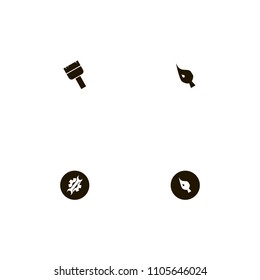 Repair Tools icons set. brush, drawing, painting and paint