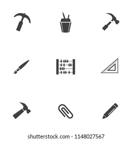 repair tools icons set - maintenance sign and symbols