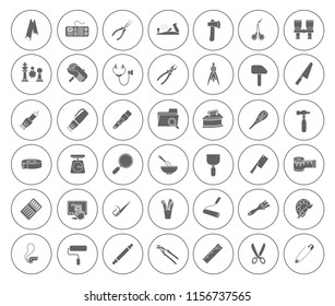 repair tools icons set - maintenance sign and symbols