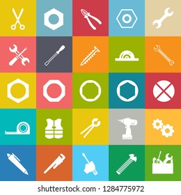 repair tools icons set - maintenance sign and symbols