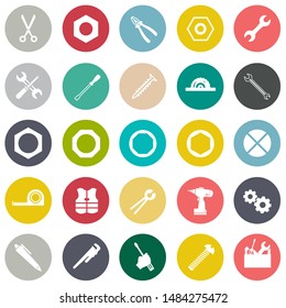 repair tools icons set - maintenance sign and symbols