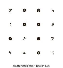 Repair Tools icons set. screw, dig, settings and hammer