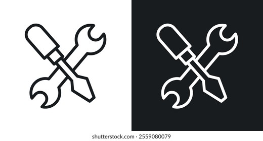 Repair tools icons. vector set in black colors