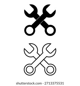 Herramientas de reparación ilustradas y coloreadas en Vector