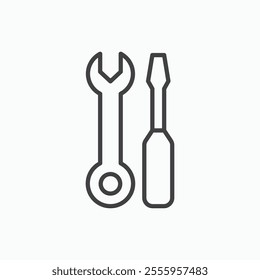 Repair tools isolated icon. vector illustration.