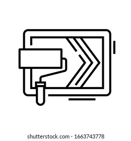 Repair tools line icon, concept sign, outline vector illustration, linear symbol.