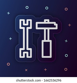 Repair tools nolan button icon. Simple thin line, outline vector of web icons for ui and ux, website or mobile application