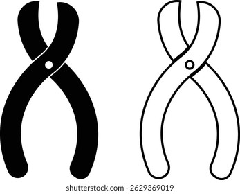 Repair tools and service icon set. Wrench, screwdriver and gear setting vector collection isolated on transparent background. Spanner perfect for diy crafting, and repair projects glyph symbol.