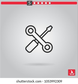 repair tools vector icon