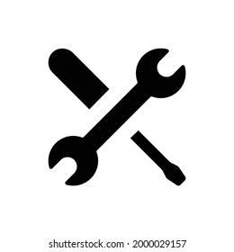Repair tools vector icon, isolated on white background