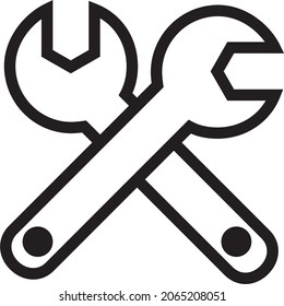 Repair tools vector icon. Wrenches, support, Service