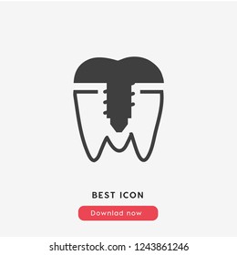 repair tooth icon vector