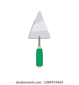 repair trowel cartoon. spatula plaster, cement house, mason metal repair trowel sign. isolated symbol vector illustration