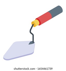 Repair trowel icon. Isometric of repair trowel vector icon for web design isolated on white background