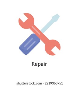 Repair Vector  Flat Icon Design illustration. Cloud Computing Symbol on White background EPS 10 File