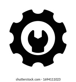 repair vector glyph flat icon 