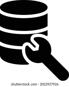 icono plano de glifo vector de reparación
