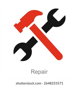 Vektorsymbol-Konzept-Design reparieren
