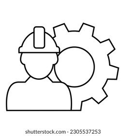 Repair vector icon. engineer illustration symbol. workshop sign or logo.