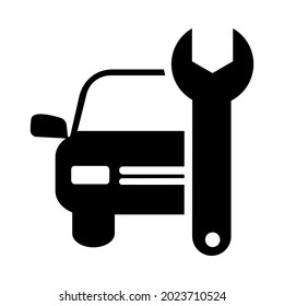 Repair vector icon. renovation illustration symbol. workshop sign or logo.
