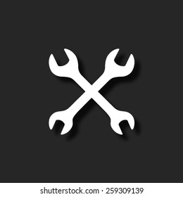  Repair - vector icon with shadow